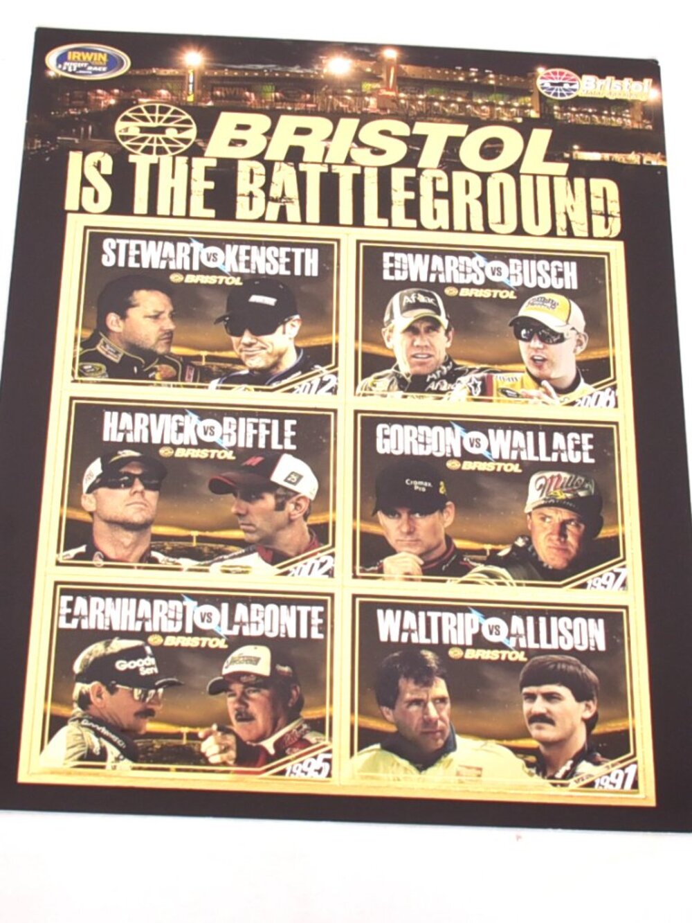 Bristol Is The Battleground Trading Cards Earnhardt Allison Gordon Irwin  8